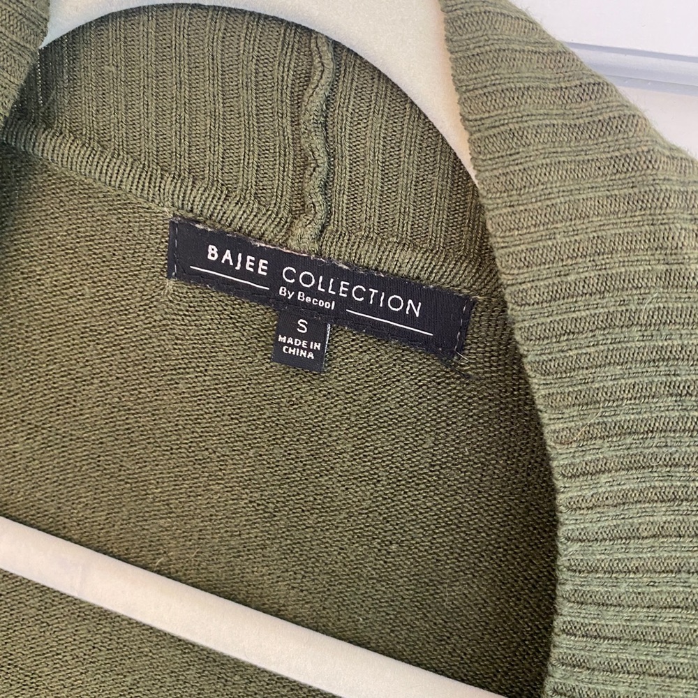 Olive green cardigan